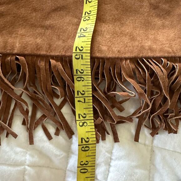 New THE KEENAN LEATHER CO Womens Skirt Suede 100% Leather Fringe Western 40 US 8 - Picture 15 of 15
